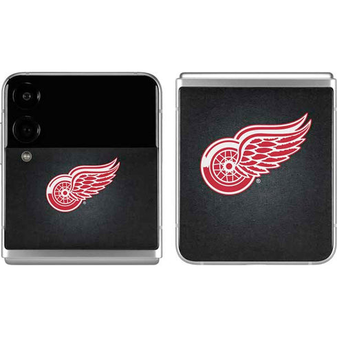 NHL Detroit Red Wings Black Background Galaxy Z Flip4 5G Skin